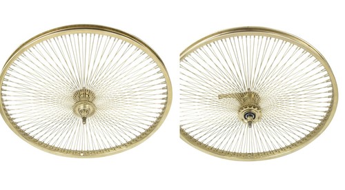 Bicicletta oro ruota - bicicletta,