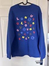 Felpa zuppa alfabeto HARRY STYLE Love On Tour 2022 pullover blu medio