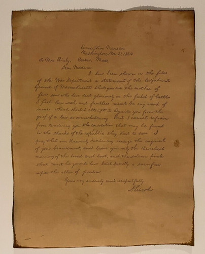 Lettera bixby del - bixby,