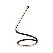 Lampada Led da Tavolo Design Moderna Spirale 17W Caldo 3000K Colore Nero Con Int