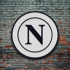 Logo in legno Napoli 2024 da