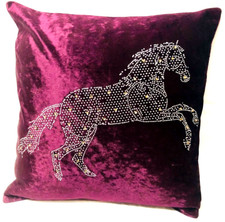 Copricuscino Unicorno Pietre