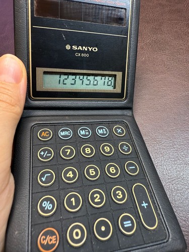 Sanyo cx800 calcolatrice - sanyo,