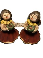 Angeli portacandele Engel Thun originali fatti a mano italiani: 2 abbinati.