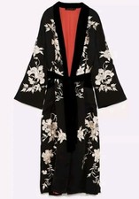 KIMONO ZARA NERO RICAMATO