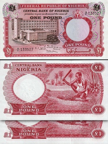 Nigeria sterlina 1967 - 1, unc