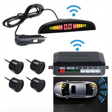 Sensore Parcheggio Auto Wireless Auto Parktronic LED con 4 Sensori Retromarcia Backup