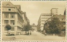 Cartolina Schwenningen a. Orologi N. Hindenburgstraße Kienzle (n.9636)