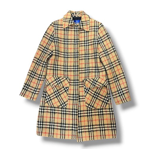 Cappotto lungo lana quadri - cappotto, a