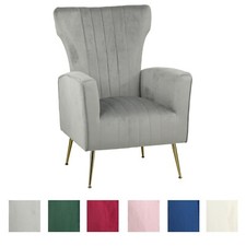 Poltrona Imbottita In Velluto