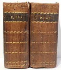 reliquia old book LIBRO ANTICO BREVIARIO ROMANO 1798 PARTE ESTIVA E INVERNALE