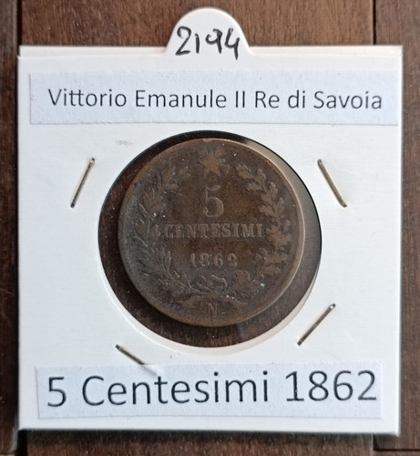 Centesimi 1862 vittorio - -,
