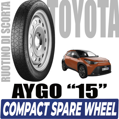 Ruotino scorta toyota aygo - scorta,