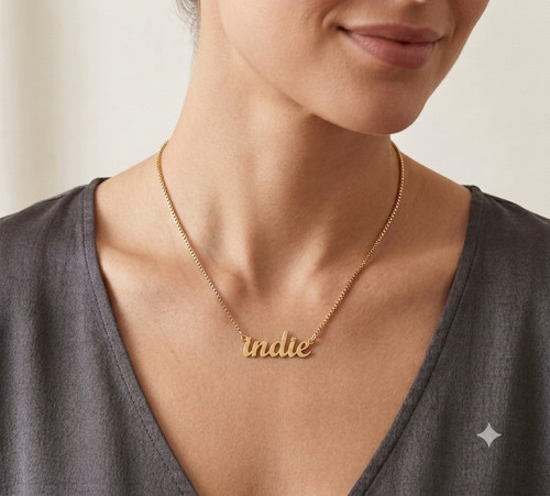 Collana con nome - in, oro