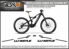 ADESIVI STICKERS DECAL MTB MOUNTAIN BIKE EBIKE SET WHISTLE B-RUSH CARBON 2021