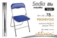 6 PZ SEDIA Pieghevole METALLO