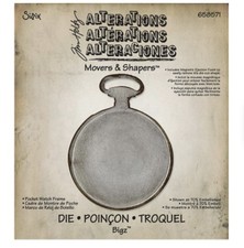 TIM HOLTZ Sizzix *CORNICE OROLOGIO DA TASCA* Die BIGZ 658571 Alterazioni Scrapbooking