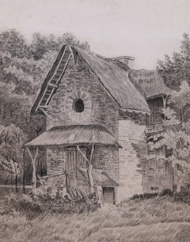 Disegno antico cornice vista - antico,