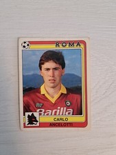 CALCIATORI PANINI 1986-87 CARLO ANCELOTTI ROMA - figurina n.229 Con Velina