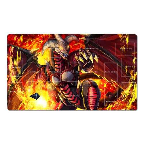 Yugioh table playmat - yugioh, red