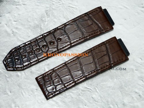 Hublot dark brown alligator - hublot,