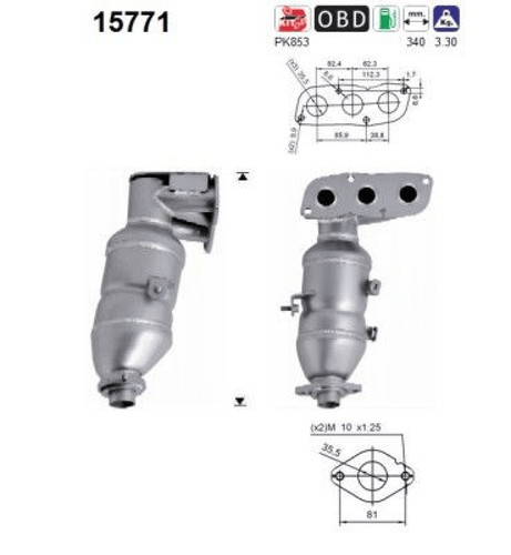 Catalizzatore per citroen - catalizzatore,