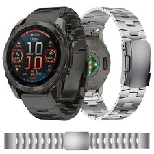 26mm Quick Fit Titanium Watch Band For Garmin Fenix 8Pro 7X Pro 6X GPS 3HR Strap
