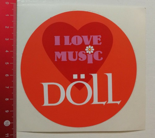 Adesivo sticker love music - i,