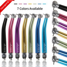 NSK Style Dental Turbina High Speed Handpiece Push Button 4 Hole Manipolo Colors