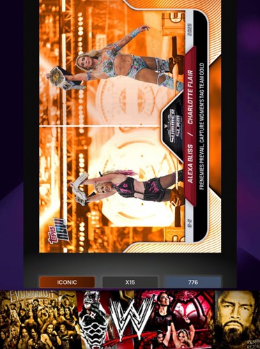Topps wwe slam alexa bliss - -,