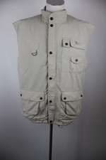 FJALL RAVEN GIUBBINO SMANICATO GILET UOMO TG L MAN JACKET VINTAGE CASUAL