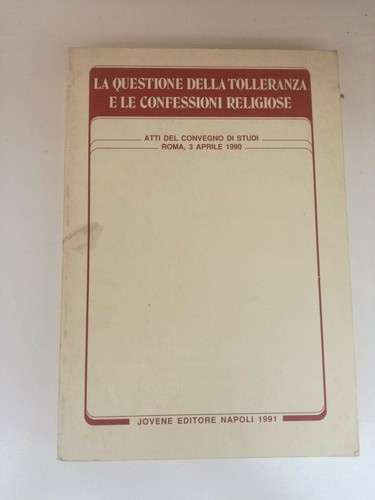 Questione della tolleranza - questione,