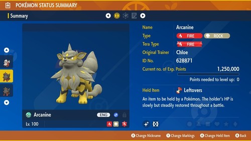 Arcanine hisui shiny 6iv - arcanine,