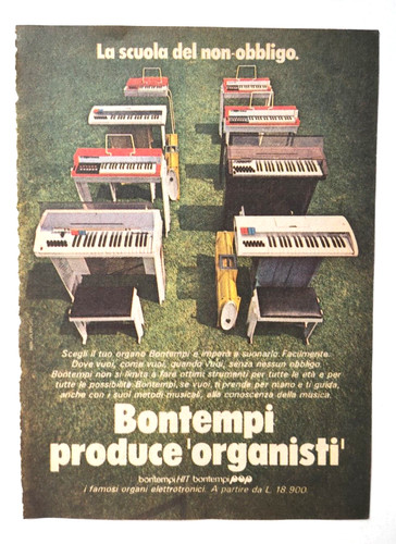Pubblicita bontempi organo - bontempi,