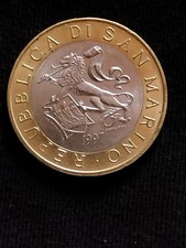 moneta REPUBBLICA DI SAN MARINO 1997 mille 1000 lire - circolata OTTIMA  
