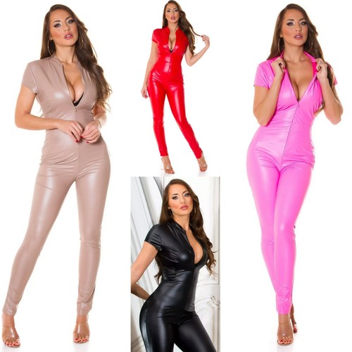 Koucla wet look - tuta, gatto