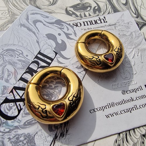 Pesi orecchie oro 6mm - orecchie, 2g