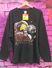RARE VINTAGE DEADSTOCK 1999 THE SIMPSONS HOMER DUFF SWEATSHIRT L 2000 EFFECT 
