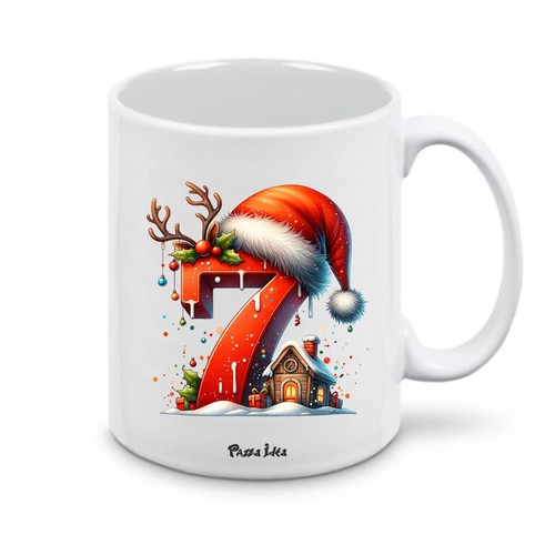 Tazza natale con numeri - , design