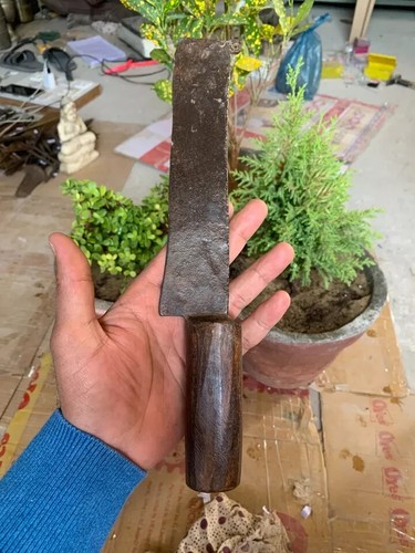 Antico manico indiano legno - manico,