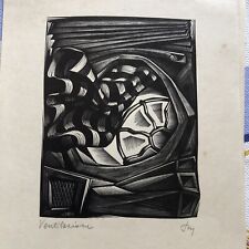 xilografia firmata Quattro