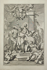 Antica Stampa Incisione Francesco Zucchi (Venezia 1692 1764) da Antonio Balestra