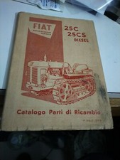 Trattore fiat 25 c 25 cs diesel catalogo parti di ricambio 1953