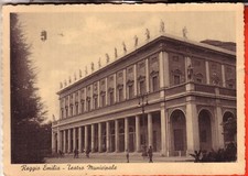 CARTOLINA REGGIO EMILIA  FG ANTICA  VIAGGIATA   1942 TEATRO  PARTICOLARE REGALO
