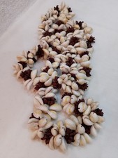 Grande collana hawaiana vintage conchiglie Ciprea semi koaghirlanda souvenir 