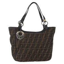 Borsa FENDI Zucca in tela nera