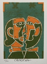Gravure linoleum originale - gravure,