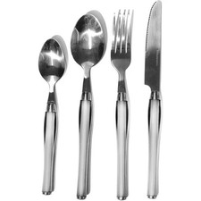 Set posate da tavola 24 pezzi in acciaio inox per 6 persone casa arredo