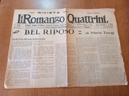 Romanzo quattrini 563 - romanzo, n.
