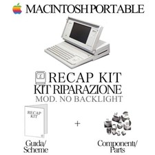Kit Recap Riparazione Apple Macintosh PORTABLE NO Backligh Mother  Capacitor